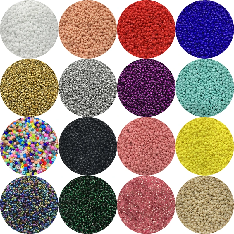 Czech Glass Seed Beads 1000pcs/Lot 15g 2mm DIY Bracelet Necklace Spacer Beads Jewelry Making DIY Earring Necklace glass seed beads