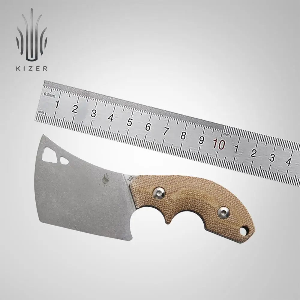 KizerFixedBladeKnife1039C2ButcherFixedKnifeSmallKitchenKnife