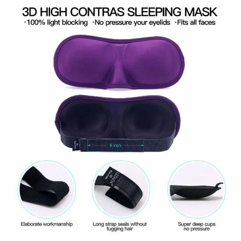 Новый стиль 3D маска для сна глаз путешествия офис nap Йога поезд самолет обучение