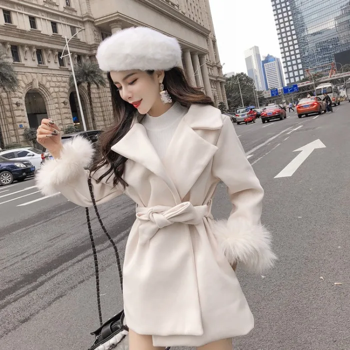 Hong Kong Flavor женское платье, Осеннее, корейский стиль, отложной воротник, шнуровка, талия, облегающее, для похудения, decontructable mao xiu Mid-l