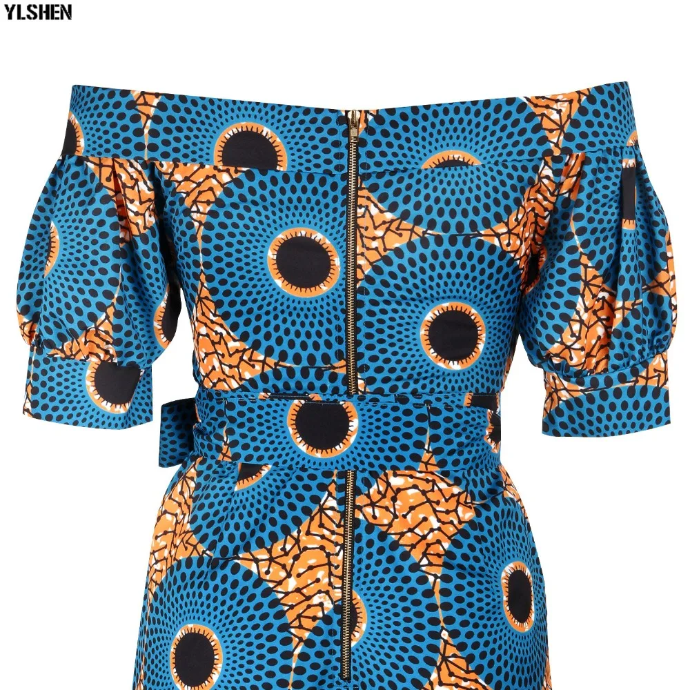 Dashiki African Clothes for Women Traditional Print  Jumpsuit Dresses Basin Riche Clothing Vetement Robe Africaine Femme 2019 45