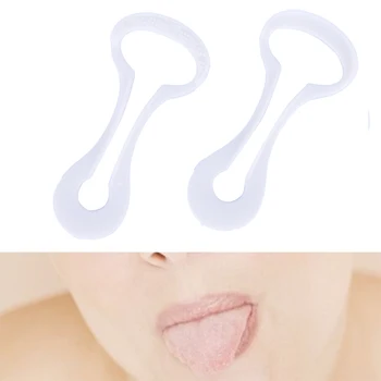 

2pcs/lot New Arrival Tongue Scraper Tongue Scraper Personal Oral Care Cleaner Fresh Breath Make Oral Hygiene Toothbrush Tools