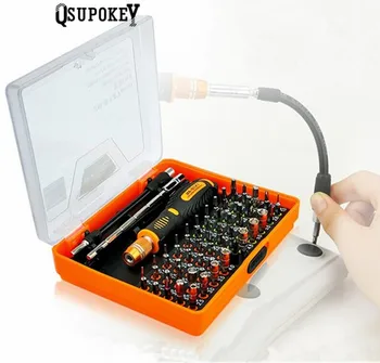 

Qsupokey 53 IN 1 Hot Selling Precision Screwdriver Box Set with Chrome Vanadium Bits for DIY Mobile Phone Laptop Gamepad JM8127