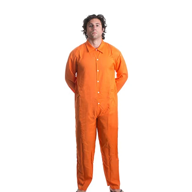 Disfraz de Halloween de prisionero naranja  Disfraz de mono naranja de  prisionero-Disfraz para adultos-Aliexpress