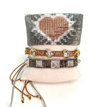 

BLUESTAR vintage style 2020 MIYUKI Bracelet set 2020 heart design Bracelets Women Jewelry rhinestone beads Pattern DIY jewelry