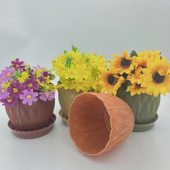 

Plastic Flower Plant Pot Nursery Supplies Planter Plastic Round Flower Pot Nursery Planter Home Decoration