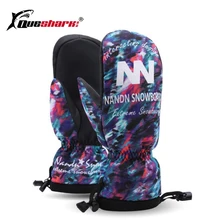 Детские Водонепроницаемые Детские лыжные перчатки, зимние теплые перчатки для катания на лыжах, для мальчиков и девочек, для катания на сноуборде, для езды на велосипеде, для езды на велосипеде, зимние перчатки