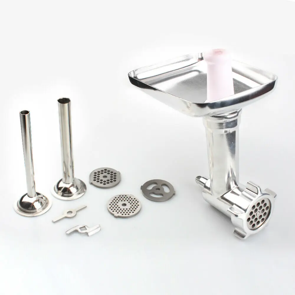  Steel Kitchen Meat Grinder Sausage Stuffer Attachment For KitchenAid Stand Mixer Kitchen Tools Home - 4000395424128