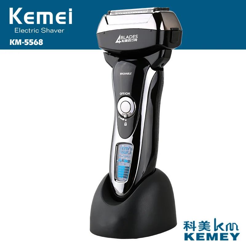  KEMEI Mens Electric Shavers Whole Body Washing Precision Clipper Maquina De Afeitar Electrica Para 