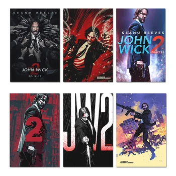 

John Wick 2 Movie Silk Poster 12x18 24x36 inch Wall Art Prints Film Pictures For Living Room Home Decor Vintage Posters