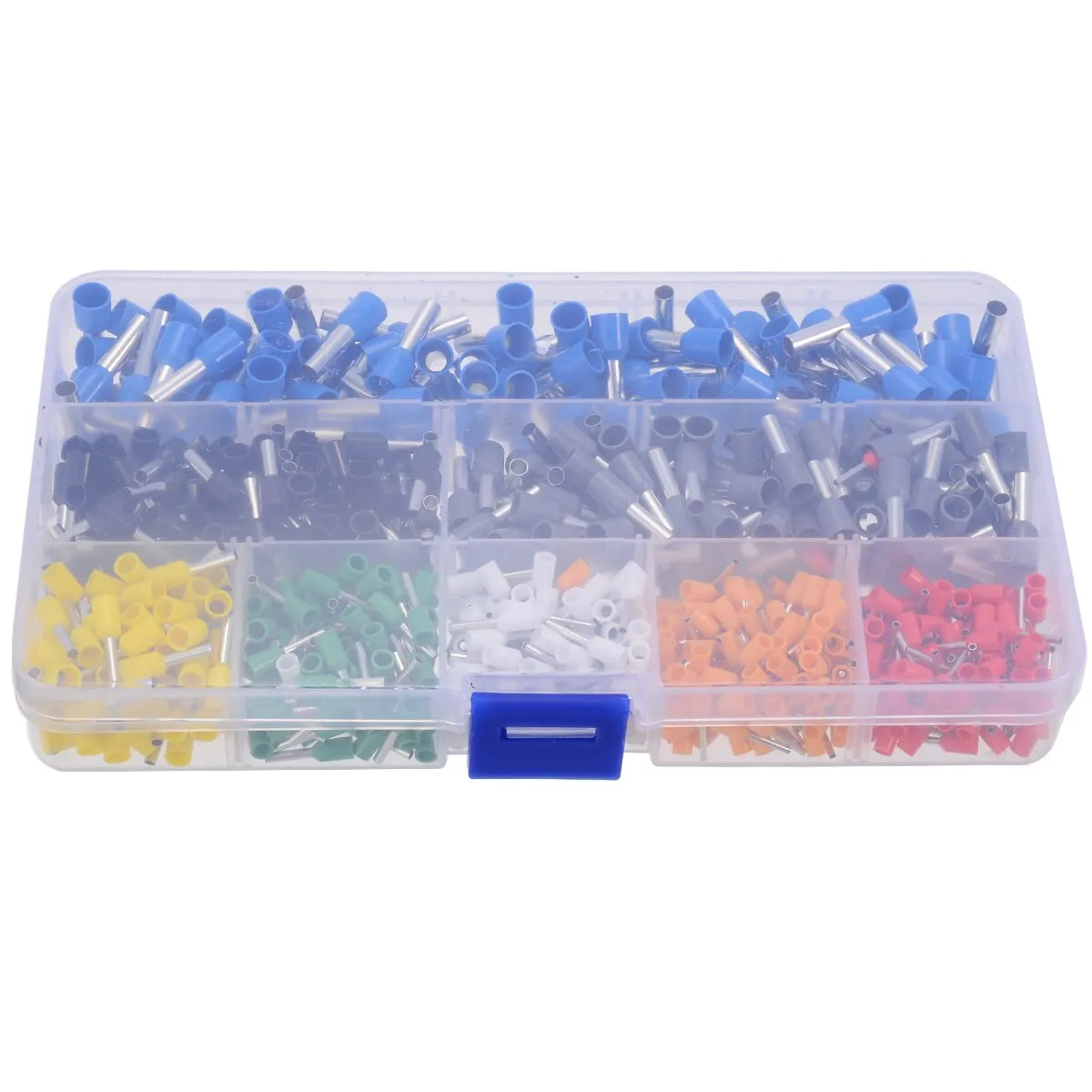 1pcs Crimp Tool Kit Hand Ferrule Crimper Plier + 800pcs Cable Wire Terminal Connector Tool Kit Set AWG10-23