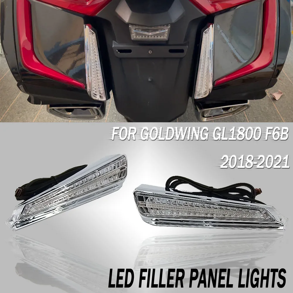 

NEW Motorcycle For HONDA GOLD WING GL1800 F6B 2018 2019 2020 2021 LED Saddle Bag Luggage Tail Turn Signal Lamp Rear Brake Lights