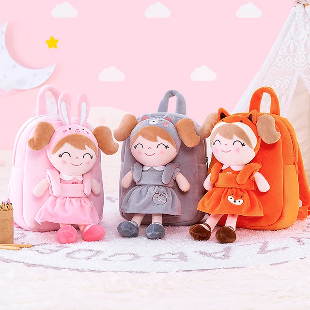 Gloveleya Dolls Stuffed Animal Backpacks Forest Animal Dolls Kids Rag Doll Bags Baby Girl Gifts Stuffed Toys Plush Toys 2