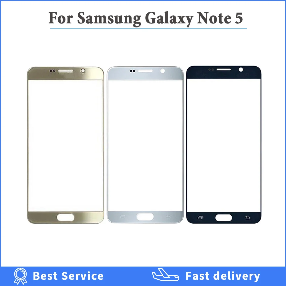 

High quality Touch Panel Replacement For Samsung Galaxy Note 5 Note5 N920F N920 Touch Screen Outer Front Glass Lens