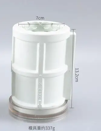 7x13.2 candle mold Модные DIY ручной работы цветок резьба свечи формы цилиндрической свечи формы diy свечи формы для украшения дома lz27 - Цвет: 7x13.2 candle mold