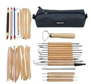 

Cross Border Amazon Tool to Carving Clay Sculpture Garage Kit Tool Combination Clay Pottery Tools 33 Pieces