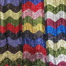 130-135 см модная волнистая расшитая блестками ткань, XERY191025F