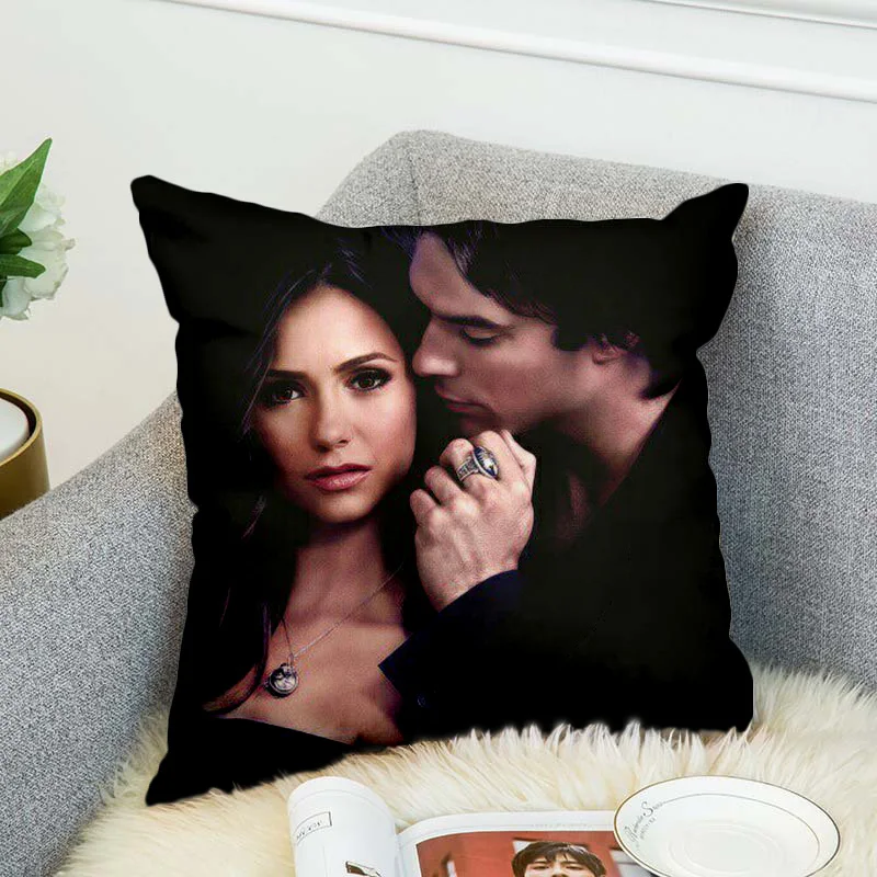the Vampire Diaries Pillow Case Polyester Decorative Pillowcases Throw Pillow Cover style 1