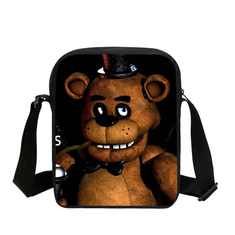 Милые сумки с героями мультфильмов Five Nights At Freddy, школьные сумки-мессенджеры для детей, школьные сумки для мальчиков и девочек, детские сумки через плечо, подарки - Цвет: Синий