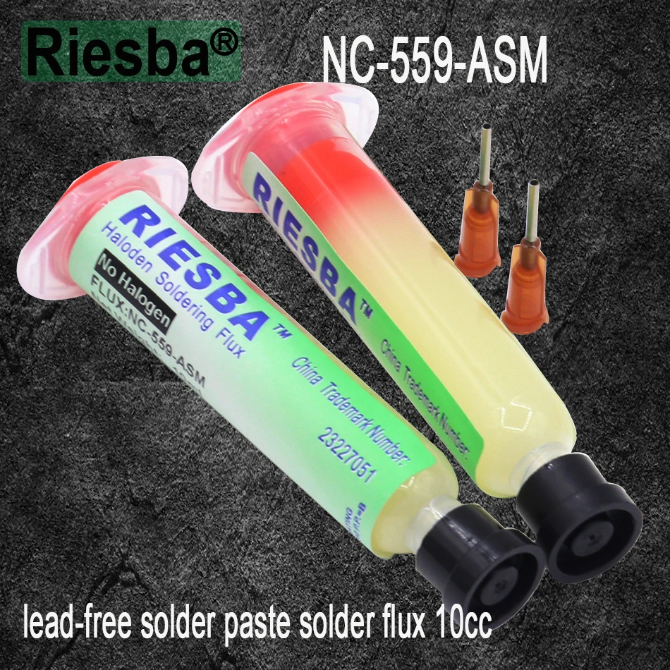 RIESBA NC-559-ASM Бессвинцовая паста припой флюс 10cc(1 шт./лот 3 шт./лот 5 шт./лот