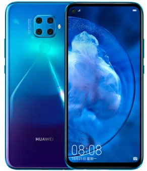 Blue HUAWEI nova 5z сотовый телефон 4000 мАч kirin 810 задний 48,0 МП AI 4 съемка спереди 32 млн портрет Супер Ночной вид Google - Цвет: Blue