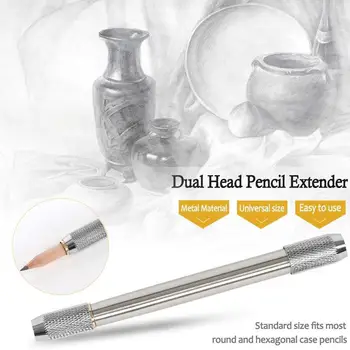 

1pc Metal Pencil Extender Pen Holder Extension Pencil Detachable Random Holder Extender Long Metal Rod Color Color Rod U2E7