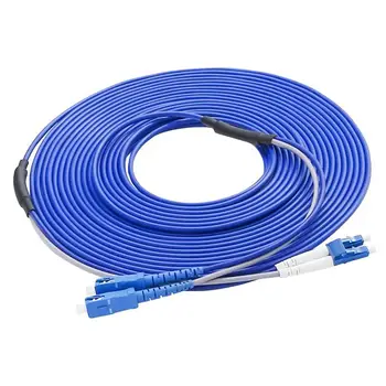 

SC/UPC to LC/UPC Armored Fiber Patch Cable Duplex Single Mode Armored optical Patch cord
