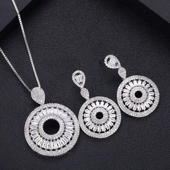 

janeklly trendy water drop dangle Earrings For Women Accessories Full Cubic Zirconia Earrings Jewelry pendientes mujer moda
