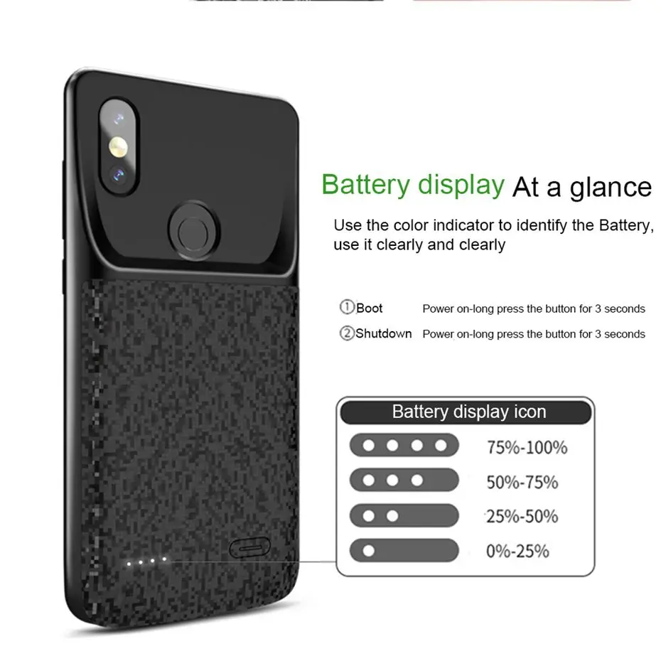 PINZHENG чехол для зарядного устройства для Xiaomi Mix 2 Mix 2S Чехол для внешнего зарядного устройства чехол s резервный внешний аккумулятор чехол для зарядки s