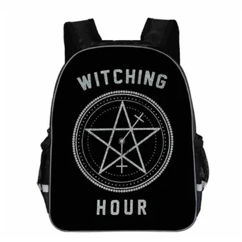 

The Witching Hour Backpack Black Cat For Teenagers Boys Girls Toddler Animal Kid School Book Bags Men Women Rock Mochila Bolsa