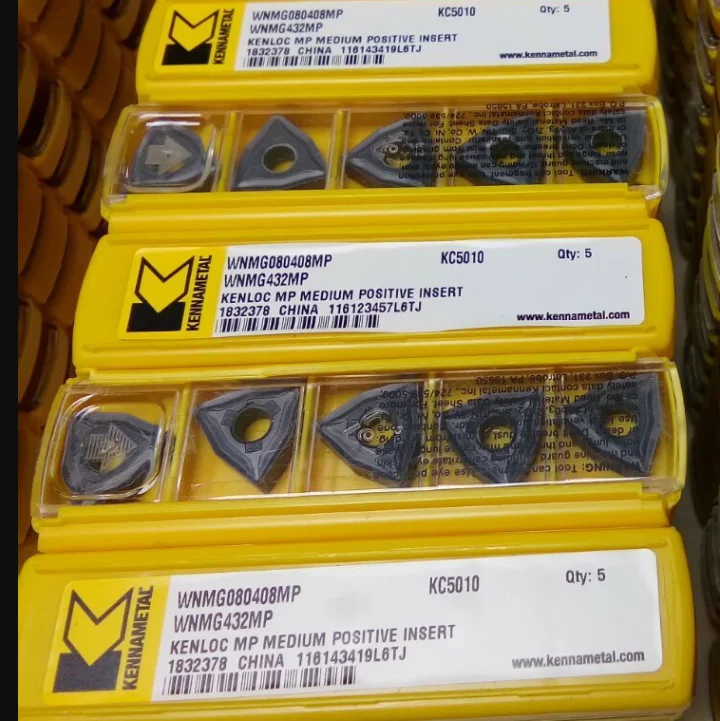 10 шт. KENNAMETAL твердосплавная вставка WNMG080408MP KC5010