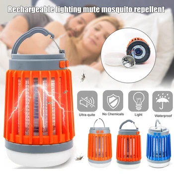 

Hot 2 in 1 LED USB Solar Power Mosquito Killer Lamp Portable Flashlight Outdoor Repellent Light Insect Trap Mosquito Lamp Camp