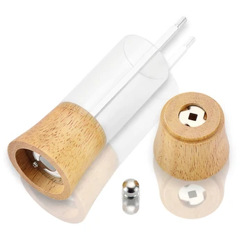 

2Pcs Manual Salt Pepper Mill Grinder Wood Seasoning Cooking Tools Kitchen Accessories Cookware Spice Milling Gadget