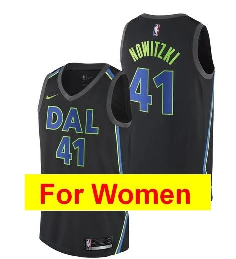 Dallas Luka Doncic Dirk Nowitzki баскетбольные майки для женщин - Цвет: Синий