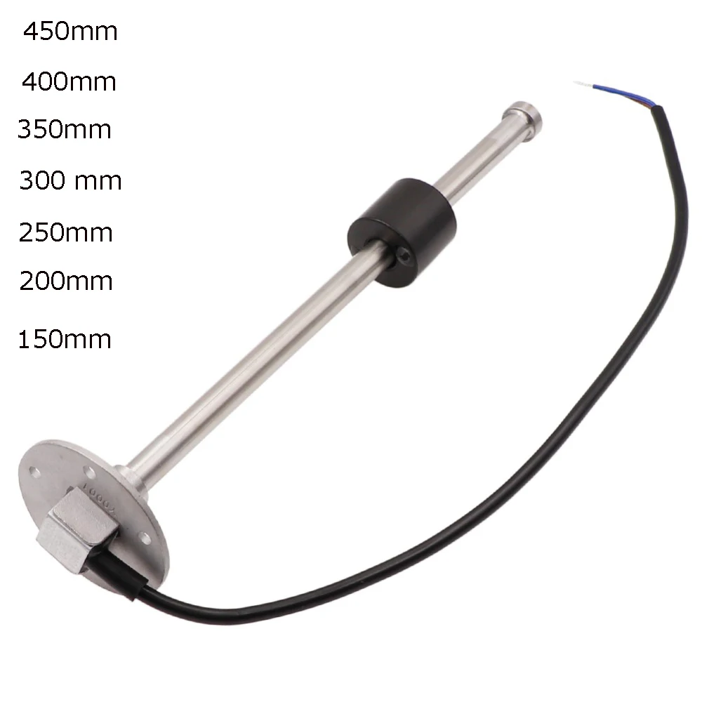 Sensor de nivel de combustible para bote auto, indica entre 0 ~ 190 ohm, con 150 200 250 300 350mm, envío de unidad desde almacén rus