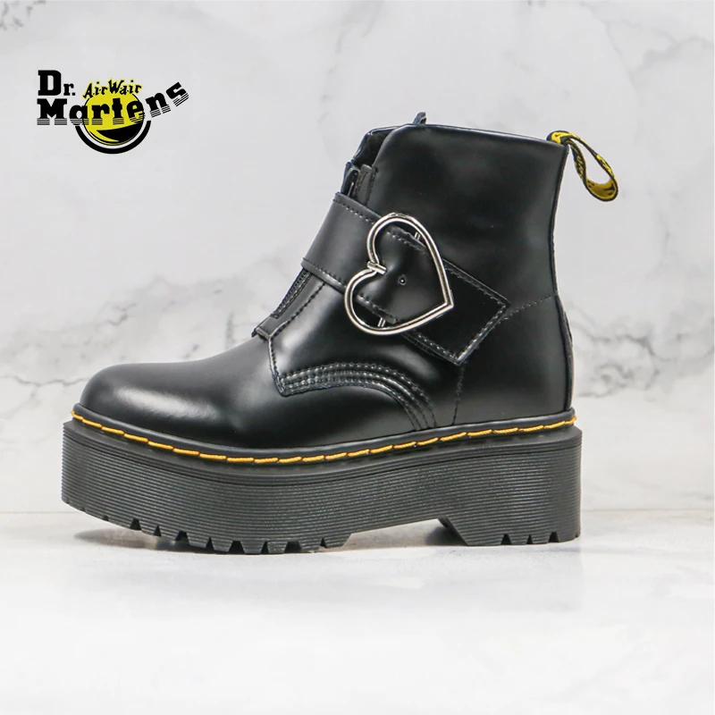 platform doc martens with zipper