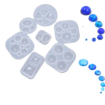 

1pc Geometric Resin Epoxy Jewelry Molds Silicone Beads Water Drop Pendant For DIY Handcraft Jewelry Making Accessories