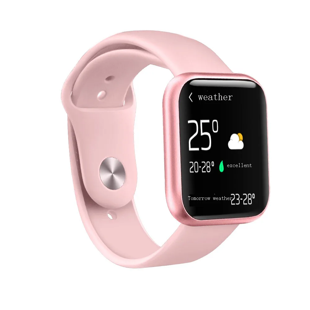 

P80 Blood Pressure Smart Watch Sleep Tracker Call Reminder Remote Control Social Media Notifications Bracelets