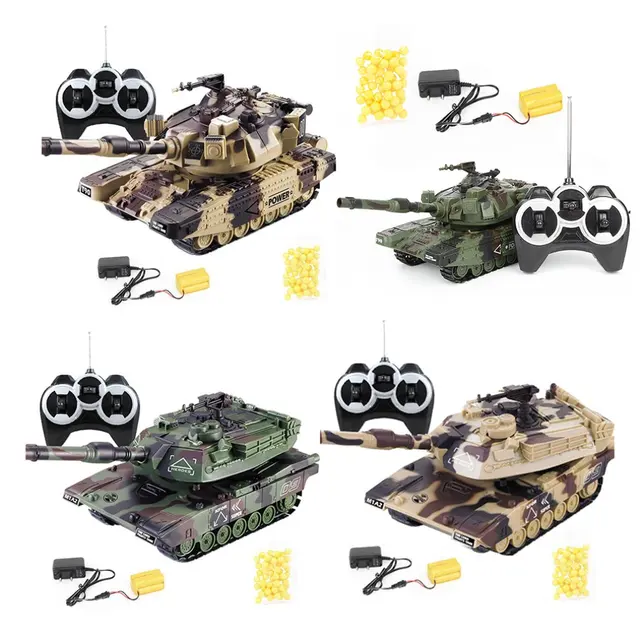 Remote Control Tank Wireless Off-Road Can Launch Bombing Remote Control Tank Charging Crawler Toy Tank Model 2