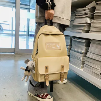 

Shoulder Bag Women's New Fashion College Bag British Fengsen Department Simple Campus High School Backpack