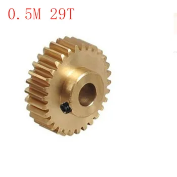 

2pcs/lot 0.5M29T 0.5M 29 teeth Convex brass copper precision micro motor convex spur gear