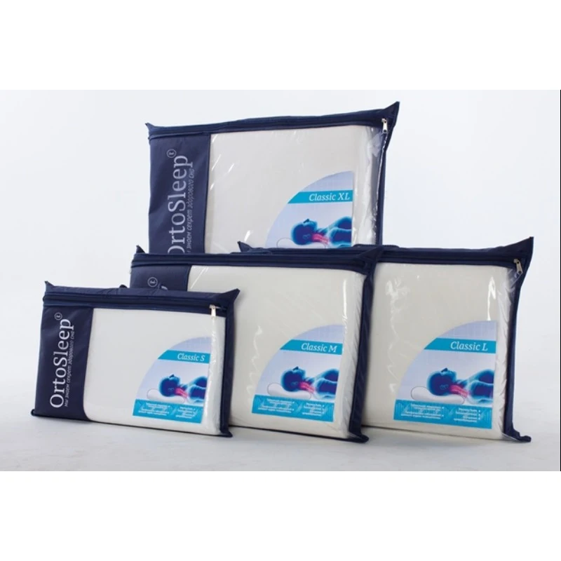 Анатомическая подушка OrtoSleep Classic M, 58х37 см, валики 9/11 см