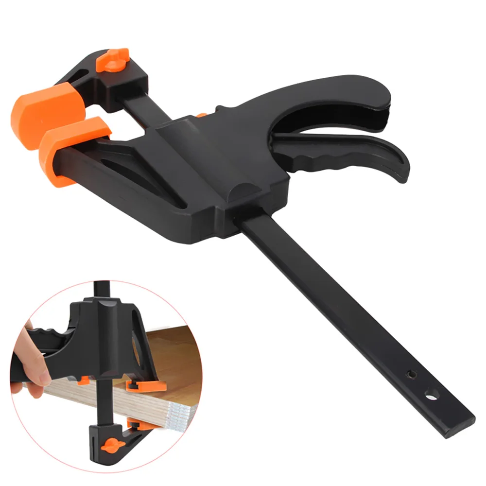 

8 Inch Woodworking Bar Fast F Clamping Grip Quick Ratchet Release Squeeze Carpentry Wood Trigger Clamps Plate Hand Ratchet Bar