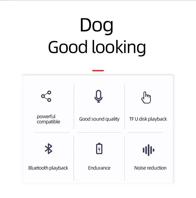 Bluetooth Speaker Wireless Bluetooth Speaker French Bulldog Portable Stereo Super Bass USB AUX Outdoor Full Dog Subwoofer