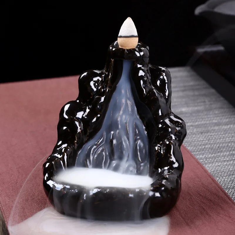 Encens Aromaterapia керамическая ароматическая печь, занимающая предметы домашнего интерьера, Буддийские принадлежности, горного потока - Цвет: see chart