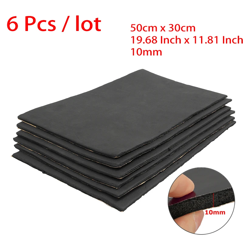 12 Pcs 10mm Car Sound Proofing Deadening Van Insulation Close Cell Foam ! HOT