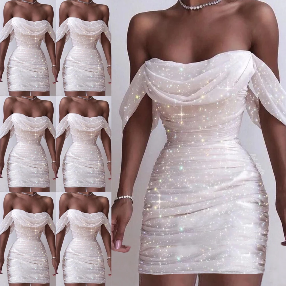 off the shoulder cowl neck dress
