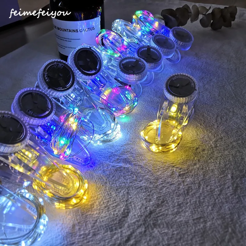 

LED button Photo Clip Light String Button Battery Power Fairy Garland Curtain Photo Clip Lights String Christmas Wedding Decor