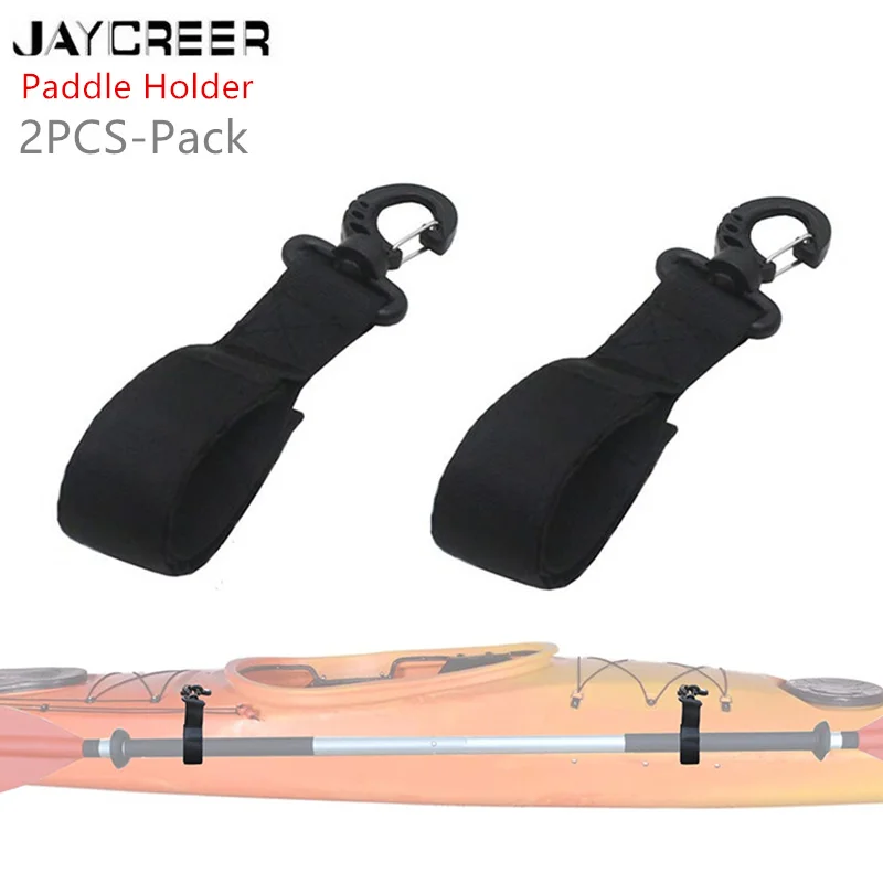 

JayCreer 2PCS Kayak Paddle Holder Kayak Paddle Clip Kayak Paddle Storage Clip - Attached to Your Pad Eye OR D Rings