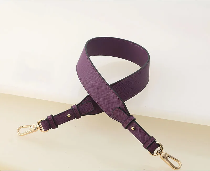 drak purple Сумка на ремне женские регулируемые ремешки на плечо с поперечным узором кожаные сумки широкая сумка Аксессуары для замены сумки на ремне - Цвет: drak purple
